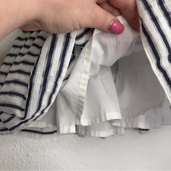 Mayoral Chic dress flutter sleeve blue and white stripe size 18 months - Picture 9 of 9